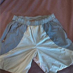 lululemon athletica Two-Tone Blue Athletic Shorts